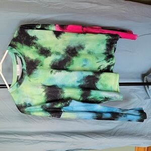 Romwe crop tyedye shirt